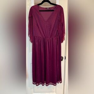 BloomChic Sparkle Midi Dress US 14–16 – Flattering Fit, Worn Once! ✨
